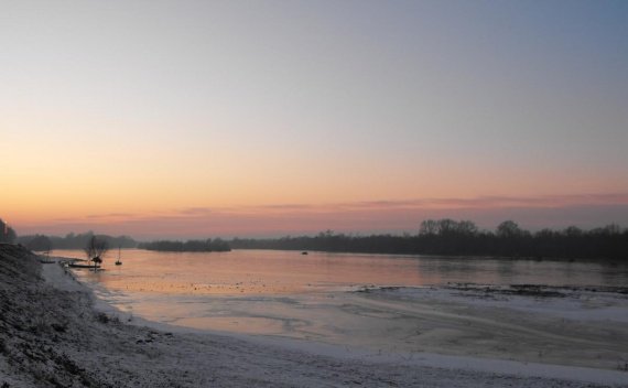 La Loire gelée