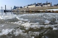 La Loire gelée en février 2012