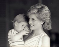 Lady-Diana & son fils Harry