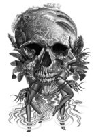 fc4837e0046b28317fad7242b143f5cf--art-tattoos-skull-tattoos