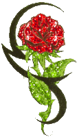 fleur rouge - vert -anime-111
