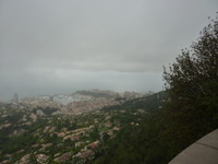 Vue sur Monaco juste avant l'arrivée de la brume
