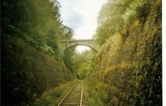 Vue du train touristique Ambert-La Chaise -Dieu -Sembadel
