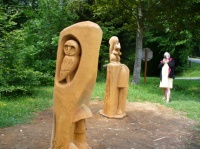 sculptures la Herse, forêt de Bellême