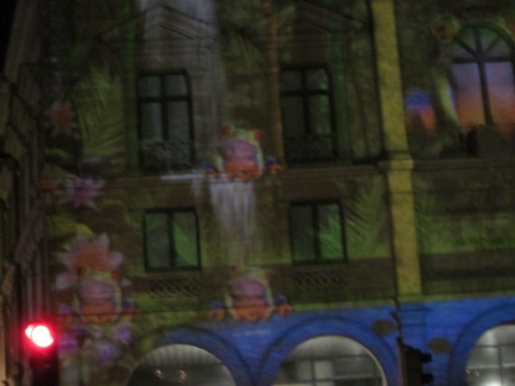 projection sur la façade de la mairie