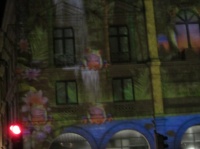 projection sur la façade de la mairie