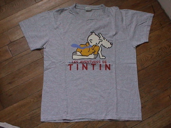 TEE SHIRT TINTIN  14/16 ANS     4 EUROS   vendu le 05/05/14