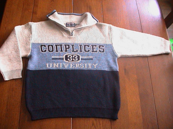 JOLI PULL COMPLICES  6/7 ans    5 EUROS
