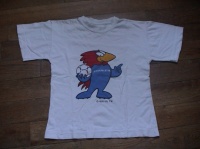 TEE SHIRT MASCOTTE FOOT 98  6 ANS  2.5 EUROS