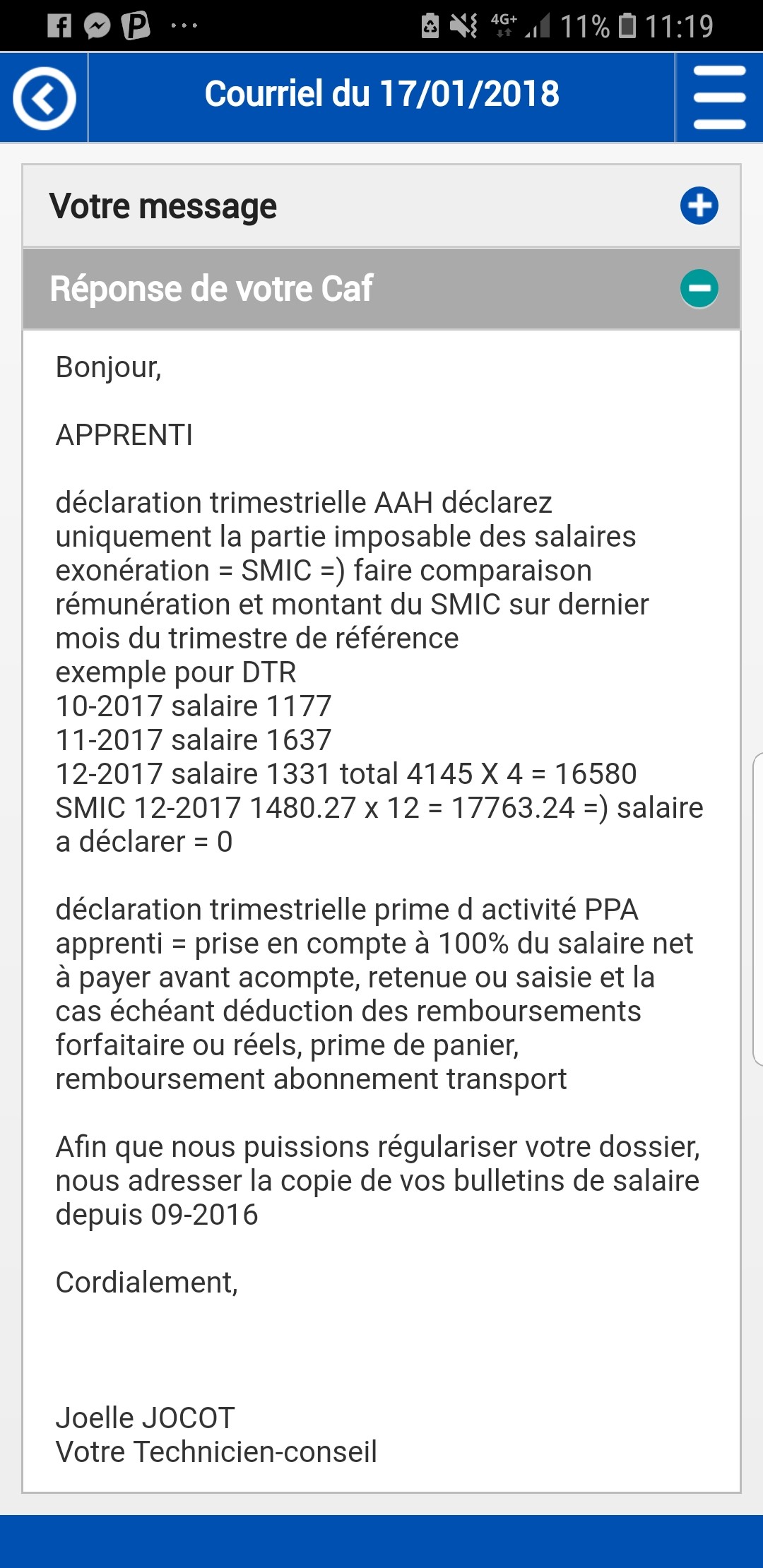 Caf Aah En Apprentissage Impots Forum Vie Pratique