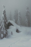 -cabin-winter-snow