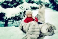Kids--snow-and-animals-