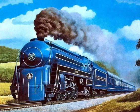 train bleu