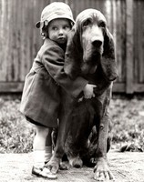 Enfant et un  chien