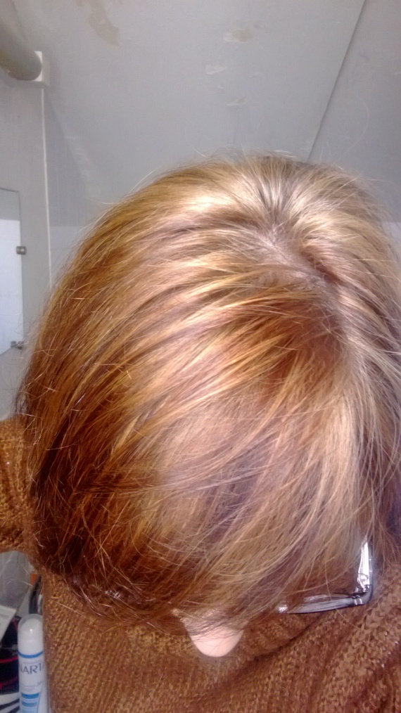 Belle color cendré sur du blond roux