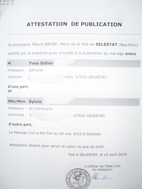 Publication des bancs Mariage FORUM Vie Pratique Publication des bancs Mariage FORUM Vie Pratique