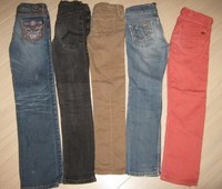 lot 5 pantalons jeans