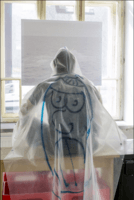 par Antoine Donzeaud "Hood Life Oversized Raincoat One Size" 2016
