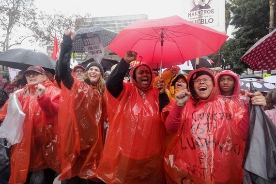 Grève des enseignants à Los Angeles janvier 2019