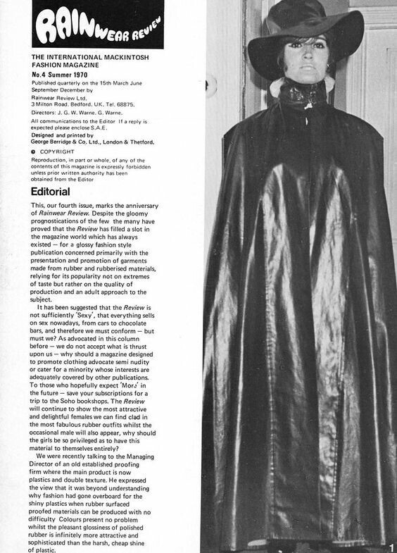 The international Mackintosh fasshion magazine - été 1970