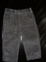 Pantalon en velours gris DPAM neuf taille 6 mois
