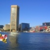 Vue du port, avec le drapeau du Maryland