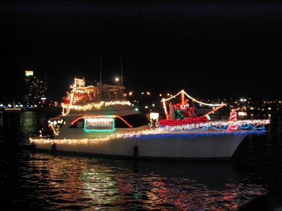 Santa is on the Chesapeake