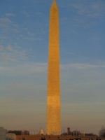 The Washington Monument and the Capitol