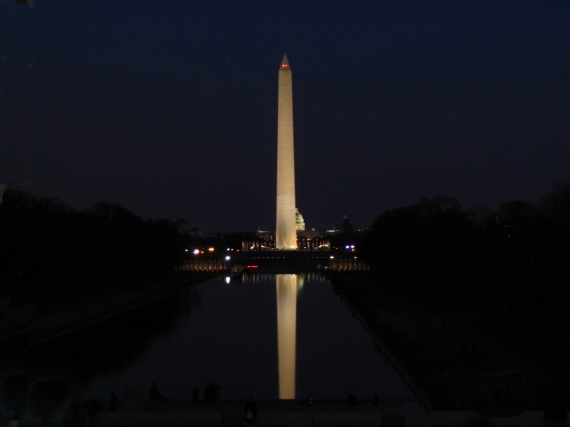 The Washington Monument and the Capitol