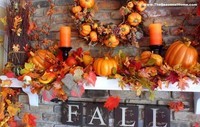 fall-thanksgiving-fireplace-mantel-decoration-pumpkin-and-leaves-mantel-decor-black-wood-candle-hold