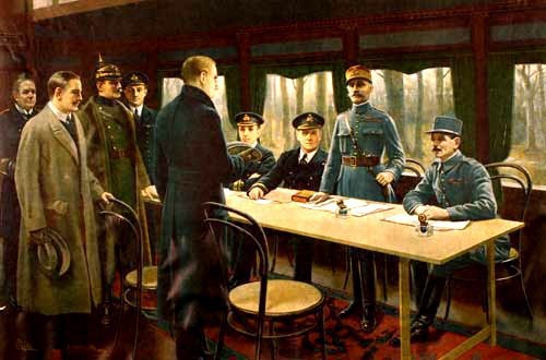 Signature de l'armistice  11 novembre 1918