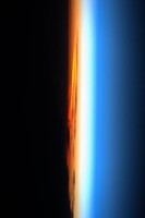 Coucher se soleil vu de l'espace, Photo de Thomas Pesquier prise de l'ISS