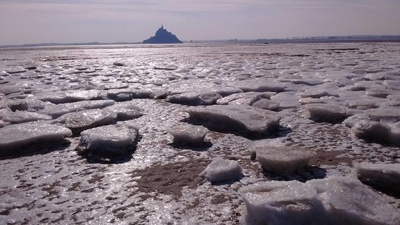 MONT  St-Michel sous la glace