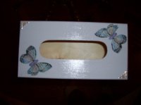 Boîte à mouchoir papillon