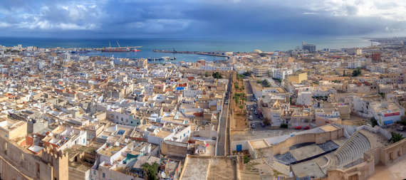 Aerial-view-on-medina-in-Sousse