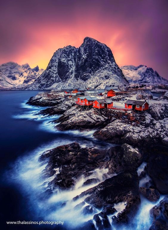 Les cabanes rouges-Norvège