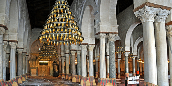 La salle de prière - Grande mosquée de Kairouan