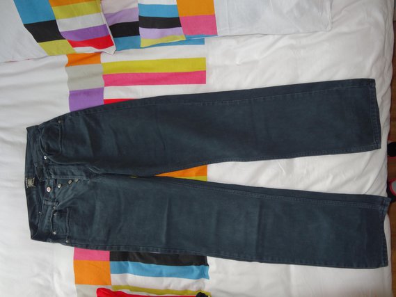 pantalon en jean noir bleu STARWAY taille 42 tbe 8euros