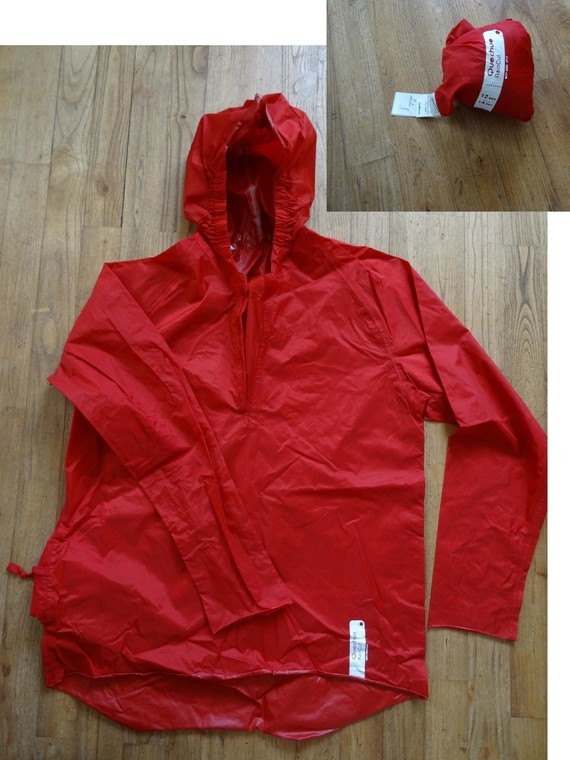 kway imperméable 14ans rouge tbe queshua