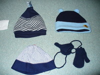 gants bonnets chapeau de plage enfant