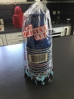 lot de 20 verres américains Cup bleu réutilisable en plastique 53cl emballages déchiré 5€
