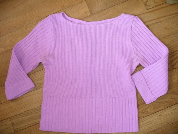 pull rose Manches 3/4 BE taille 2 8E