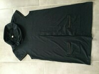 robe tunique col roulé poches devant évasé en bas noir ttbe taille 38/40 10euros