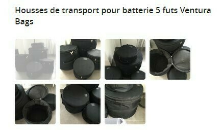 Housses de transport pour batterie 5 futs Ventura Bags