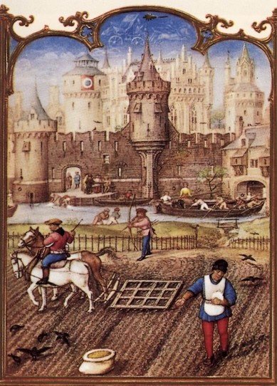 miniaturiste-flamand-bréviaire-grimani-le-mois-d-octobre-1490-1510-enluminure-sur-parchemin-bibliote