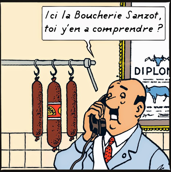 Boucherie Sanzot Tintin