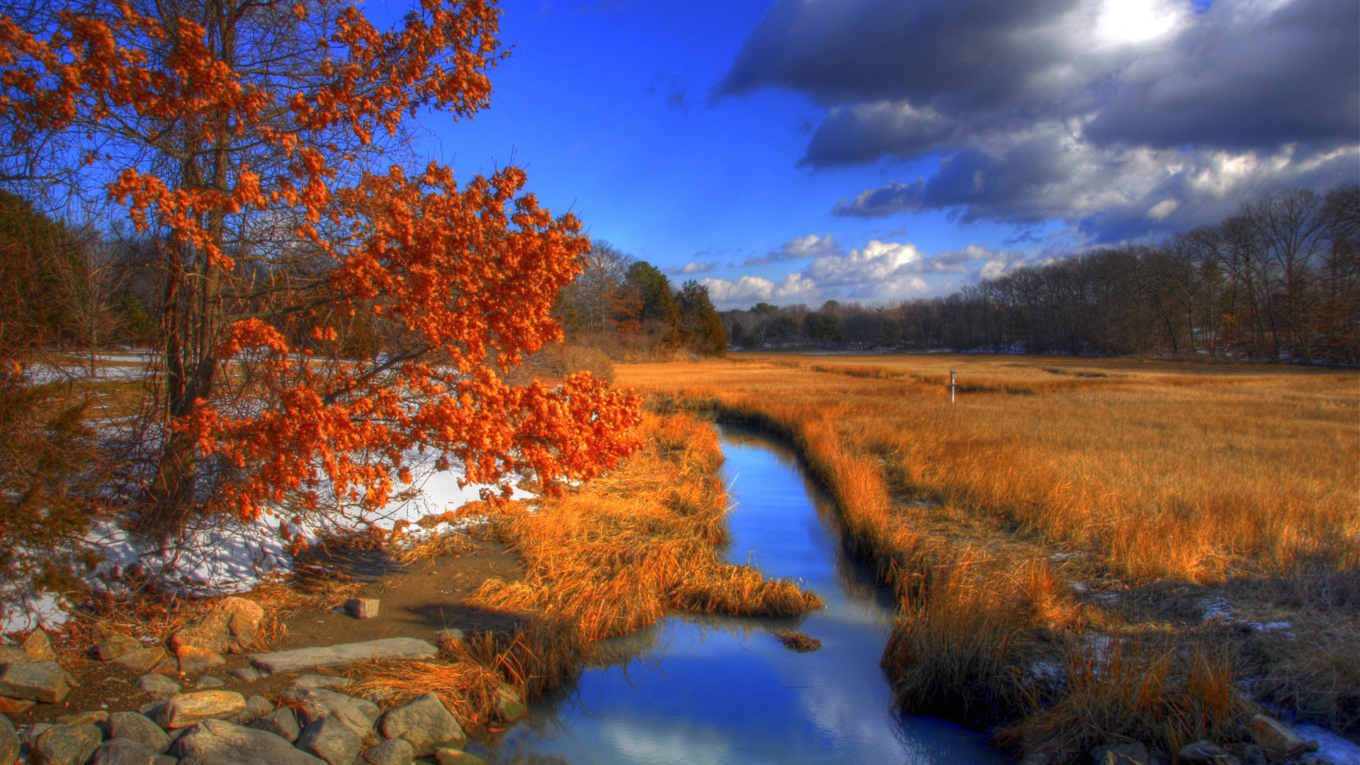 Nature Riviere Paysage Wallpaper Hd 1920x1080 0026 L Influence