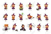 110299804-little-kid-witch-set-wearing-purple-dress-and-hat-girl-reads-conjures-brews-a-potion-colle