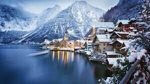 Village de montagne sous la neige_9