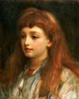 frederick-leighton-portrait-of-a-young-girl